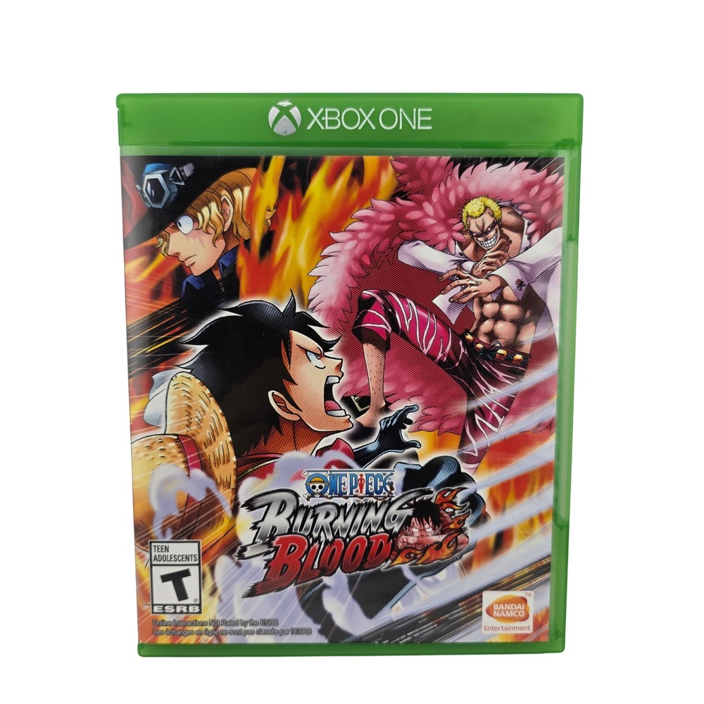 Bandai Namco One Piece Burning Blood Fighting Game Xbox One Manual NOT included